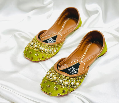 Halfnawabi Mehndi Green - Khussa Master